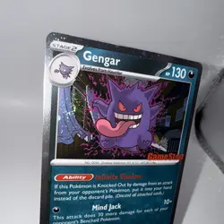 SWIRL!! The Pokemon Company Gengar 050/088 GameStop Promo Holo ENG 2016 130 HP - Image 2