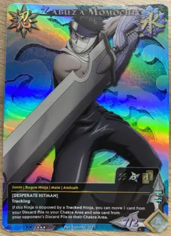 Carte Naruto Collectible Card Game CCG Pan Edition Zabuza Momochi 0004 - Image 1