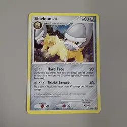 Shieldon LV.26 SWIRL DP08 Black Star Promo Cosmos Holo Pokemon TCG Card 2007 MP - Image 1