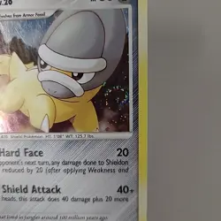 Shieldon LV.26 SWIRL DP08 Black Star Promo Cosmos Holo Pokemon TCG Card 2007 MP - Image 3