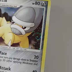 Shieldon LV.26 SWIRL DP08 Black Star Promo Cosmos Holo Pokemon TCG Card 2007 MP - Image 4