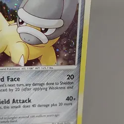Shieldon LV.26 SWIRL DP08 Black Star Promo Cosmos Holo Pokemon TCG Card 2007 MP - Image 5