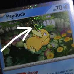 HEAD LOOKING SWIRL 🌀💫 Psyduck MEP 007 Mega Cosmos Holo Promo Pokemon Card - Image 1