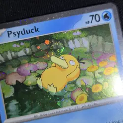 HEAD LOOKING SWIRL 🌀💫 Psyduck MEP 007 Mega Cosmos Holo Promo Pokemon Card - Image 2