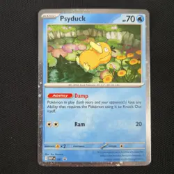 HEAD LOOKING SWIRL 🌀💫 Psyduck MEP 007 Mega Cosmos Holo Promo Pokemon Card - Image 3