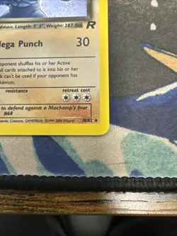 Dark Machamp 10/82 Team Rocket Holo Rare Pokemon Card *SWIRL* - Image 3