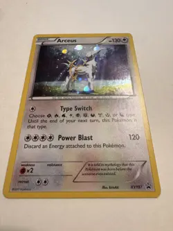 Arceus XY197 Cosmos Holo Ultra Rare Black Star Promo Pokemon (🌀swirlU) NM/M - Image 1