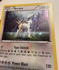 Arceus XY197 Cosmos Holo Ultra Rare Black Star Promo Pokemon (🌀swirlU) NM/M - Image 2