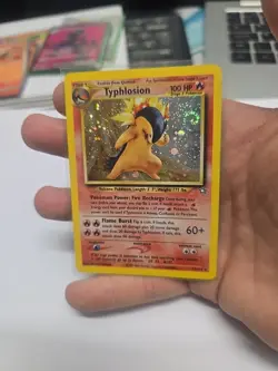 Typhlosion 17/111 Holo Rare Pokemon Card Neo Genesis NM-MT nice swirl - Image 1