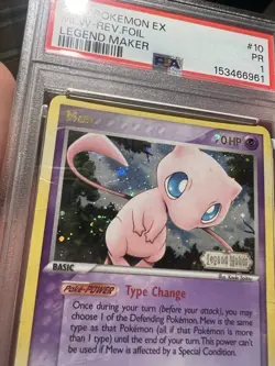 SWIRL PSA 1 2006 Pokemon EX Legend Maker Mew REVERSE Holo Foil Rare 10/92 - Image 3