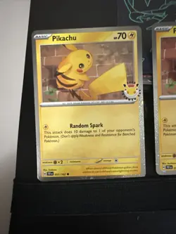 Pikachu 051/162 Pokemon Day STAMPED Cosmos Pokemon Day Promo DOUBLE BUTT SWIRL - Image 5