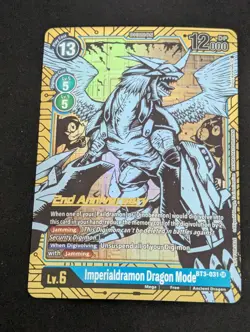 Digimon Card Game - 2nd Anniversary - BT3-031 Imperialdramon Alt Art Near Mint - Image 1