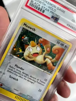 2003 Pokemon Meowth Holo #13 Black Star Promo PSA 10 GEM MINT 🔥 Vintage WOTC - Image 3