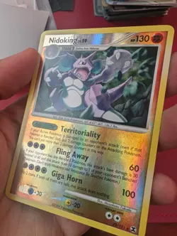 Nidoking 29/111 Reverse Holo Rising Rivals Pokemon Card Excellent Condition - NM - Image 3