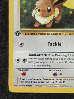 Pokemon TCG Eevee 55/82 - 1st Edition Team Rocket Common Card LP - Image 4
