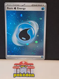 Water Energy - 003 - Cosmos Holo 3 X SWIRLS - S&V 151 - Pokemon TCG Card NM - Image 1