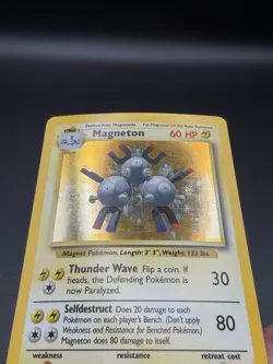 Pokemon TCG Magneton Base Set 1999 Holo Unlimited Rare Card 9/102 NM Condition - Image 2
