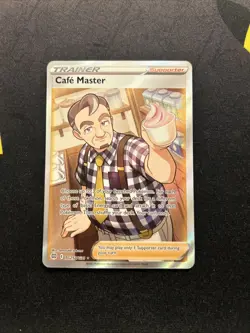 Cafe Master TG25/TG30 MINT -Ultra Rare Pokemon Card- Brilliant Stars (3q) - Image 1