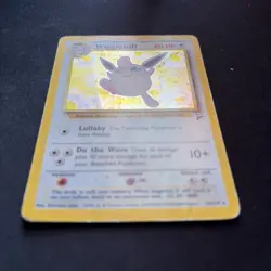 Pokemon TCG Wigglytuff 19/130 - English Base Set 2 Holo Rare Card damaged - Image 2