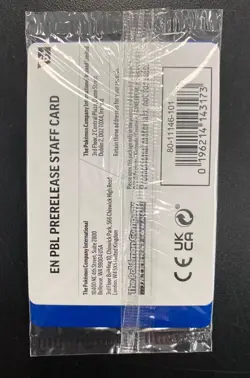 Pitch Black Prerelease Staff Promo Card 4-pack Sealed New In Plastic Pokemon TCG - Image 2