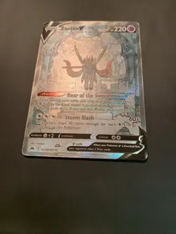 Pokemon TCG Zacian v GG48/GG70 Crown Zenith Holo Ultra Rare Card NM Condition - Image 2