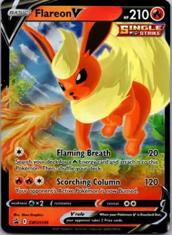 FLAREON V SWSH149 HOLO P SWORD & SHIELD PROMO POKEMON NM - Image 1