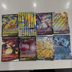 Pokemon JUMBO Holo Art Rare Oversized Bundle X 8 Pikachu Charizard TCG Card NM - Image 1