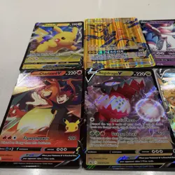 Pokemon JUMBO Holo Art Rare Oversized Bundle X 8 Pikachu Charizard TCG Card NM - Image 3