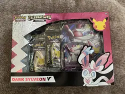 Pokemon TCG Celebrations Dark Sylveon V Collection Box Promo 23 Cards 2021 - Image 1