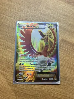 Pokemon TCG Ho-Oh EX Full Art Ultra Holo Rare Card 121/122 XY Breakpoint 121/122 - Image 2