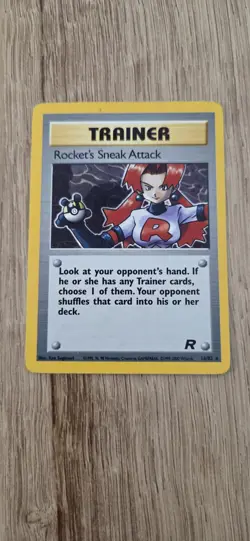 Pokemon Team Rocket TCG Rocket's Sneak Attack Holo Card 16/82 - Image 1