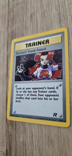 Pokemon Team Rocket TCG Rocket's Sneak Attack Holo Card 16/82 - Image 3