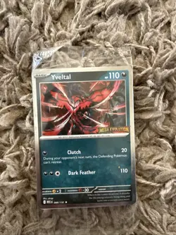 Pokemon Yveltal 088/132 Mega Evolution Stamped Holo Promo Card Sealed - Image 1