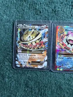 Pokemon TCG Holo Mega EX GX 3-Card Lot: M Steelix EX, M Slowbro EX, Solgaleo GX - Image 2