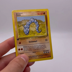 Pokemon TCG Onix Base German Set 56/102 1st Edition Common MP - Image 2
