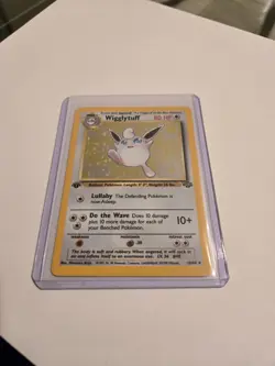 Wigglytuff 16/64 Jungle 1st Edition Holo Pokemon - First - MP Moderately Played - Image 1