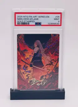 Magic the Gathering Final Fantasy Art Series, Nibelheim Aflame PSA 9 Gold-Stamp - Image 1