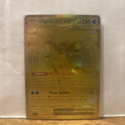 Mega Greninja EX 122/086 CR1en Full Art Holo Pokemon TCG Card English GOLD - Image 1