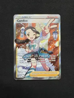 Candice 189/195 Silver Tempest Full Art Trainer Holo Ultra Rare Pokemon TCG Card - Image 1
