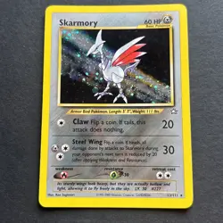 Pokemon Neo Genesis Skarmory #13/111 Holo Rare TCG Card LP Uk seller fast ship - Image 1