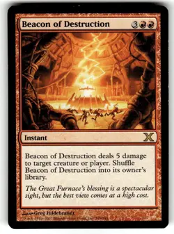 MTG Magic the Gathering Beacon of Destruction (189/514) Tenth Edition - Image 1