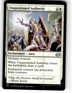 Unquestioned Authority Jumpstart 2022 Regular MTG NM - Image 1