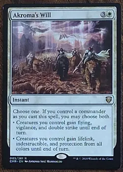 Akroma's Will Commander Legends Regular Magic the Gathering - Image 1