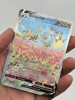Beedrill V 161/189 Astral Radiance Pokemon TCG Full Art Ultra Rare Holofoil HP+ - Image 5