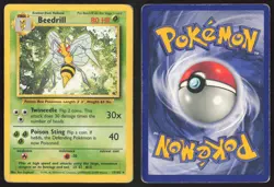 Pokemon TCG | Beedrill 17/102 | Base Set Rare | Moderately Played - Image 1