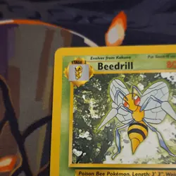 Pokemon TCG Beedrill Base Set 17/102 Rare Regular Unlimited English WOTC VLP - Image 3