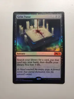 MTG Magic FOIL Grim Tutor (Promo Pack) Core Set 2021 Promos NM - Image 1