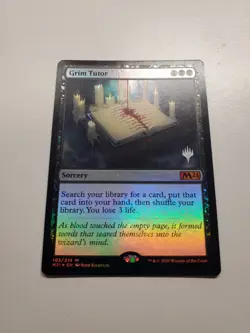 MTG Magic FOIL Grim Tutor (Promo Pack) Core Set 2021 Promos NM - Image 2