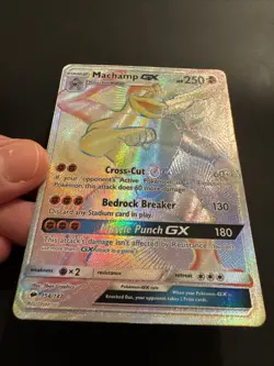 Pokemon Machamp GX Full Art Secret Rare Holo 154/147 SM-Burning Shadows TCG - Image 3