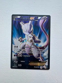 Pokemon Mewtwo-EX Full Art Holo Card Breakthrough 157/162 Ultra Rare NEAR MINT - Image 1